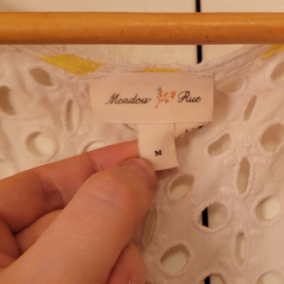 Meadow Rue Striped Eyelet Top - Picture 4 of 6